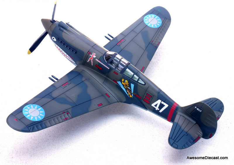 Curtiss P-40B Warhawk  Flying Tigers 3rd PS Hell's Angels, White 47, Robert Smith, Burma, 1942 1:72 Diecast Model Plane by Legion Models