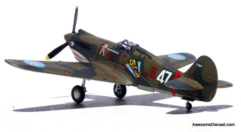 Curtiss P-40B Warhawk  Flying Tigers 3rd PS Hell's Angels, White 47, Robert Smith, Burma, 1942 1:72 Diecast Model Plane by Legion Models