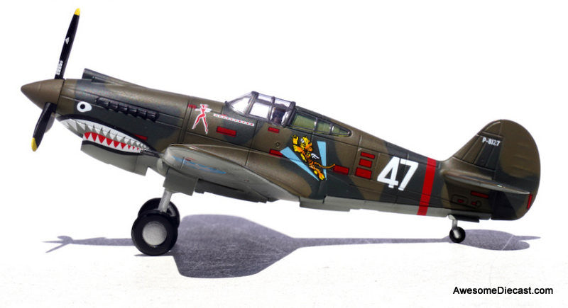 Curtiss P-40B Warhawk  Flying Tigers 3rd PS Hell's Angels, White 47, Robert Smith, Burma, 1942 1:72 Diecast Model Plane by Legion Models