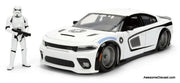 Star Wars 2021 Dodge Charger SRT Hellcat w/Storm Trooper Figure 1:24 Diecast Model Car by Jada