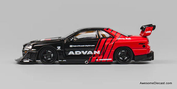 Nissan LBWK ER34 Advan 1:64 Diecast Model Car by CM Model