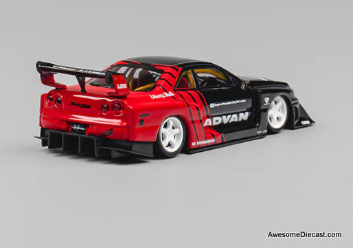 Nissan LBWK ER34 Advan 1:64 Diecast Model Car by CM Model