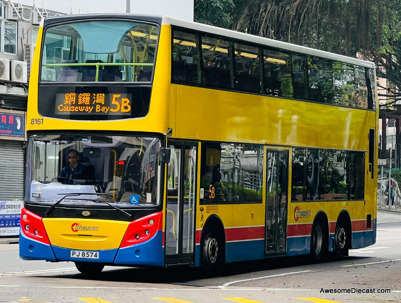 Alexander Dennis Enviro 500 Double Decker (City Bus Hong Kong) Route 619 1:64 Diecast Model Bus by City Bus