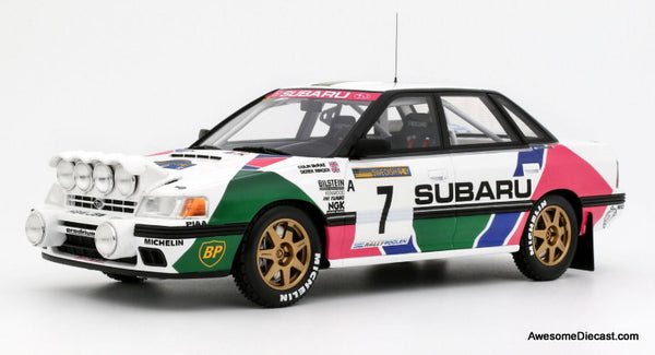 1/18 スバル レガシー RS 1992年ニュージーランドラリーランドラリー製 1990 Subaru Legacy RS GR.A #7 1992 Swedish Rally 1:18 Resin Cast