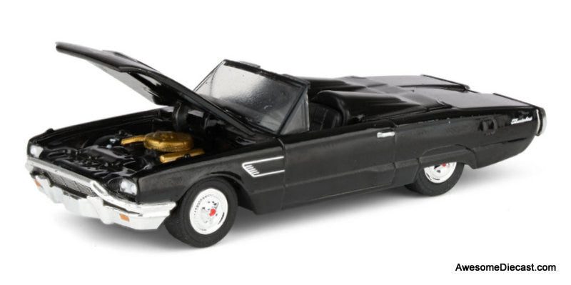 1965 Ford Thunderbird w/Tonneau Cover, Black 1:64 Diecast Model Car by Greenlight