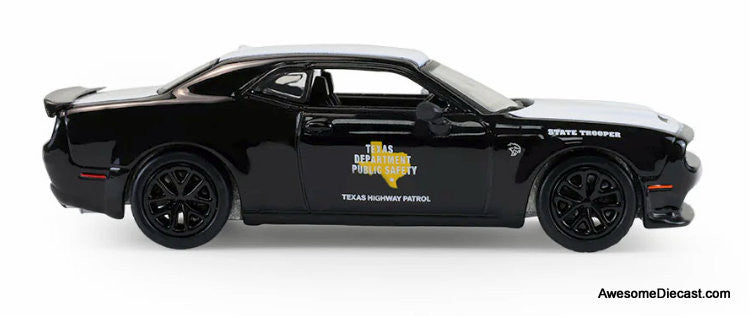 2020 Dodge Challenger SRT Hellcat, Texas Department Of Public Safety (State Trooper) 1:64 Diecast Model Car by Greenlight