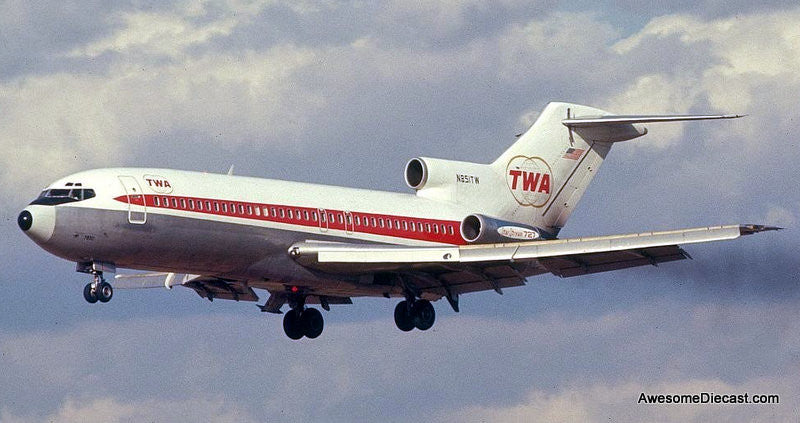 エース Boeing 727-100: (Trans World Airlines) TWA (Reg #N851TW) 1:400