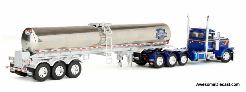 Peterbilt 389 Day Cab w/Walker Food Grade Tank Trailer:  Finnesgard Trucking 1:64 Diecast Model Truck DCP by FG
