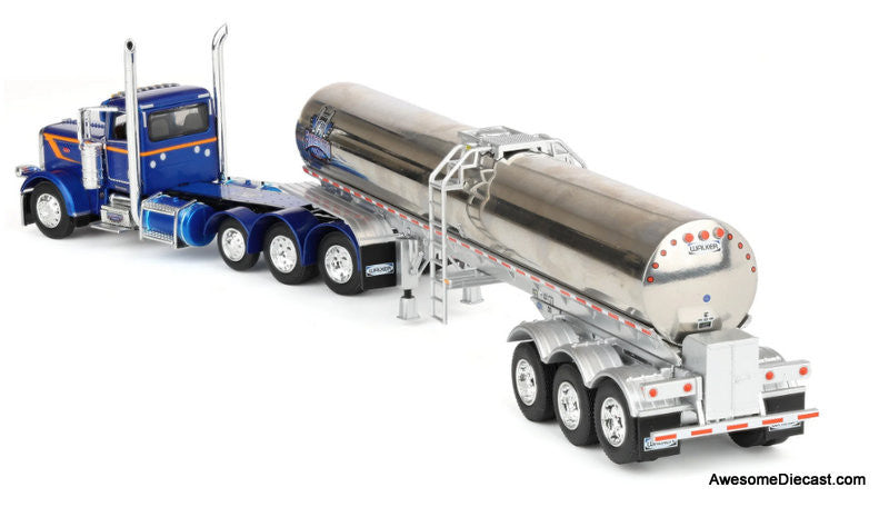 Peterbilt 389 Day Cab w/Walker Food Grade Tank Trailer:  Finnesgard Trucking 1:64 Diecast Model Truck DCP by FG