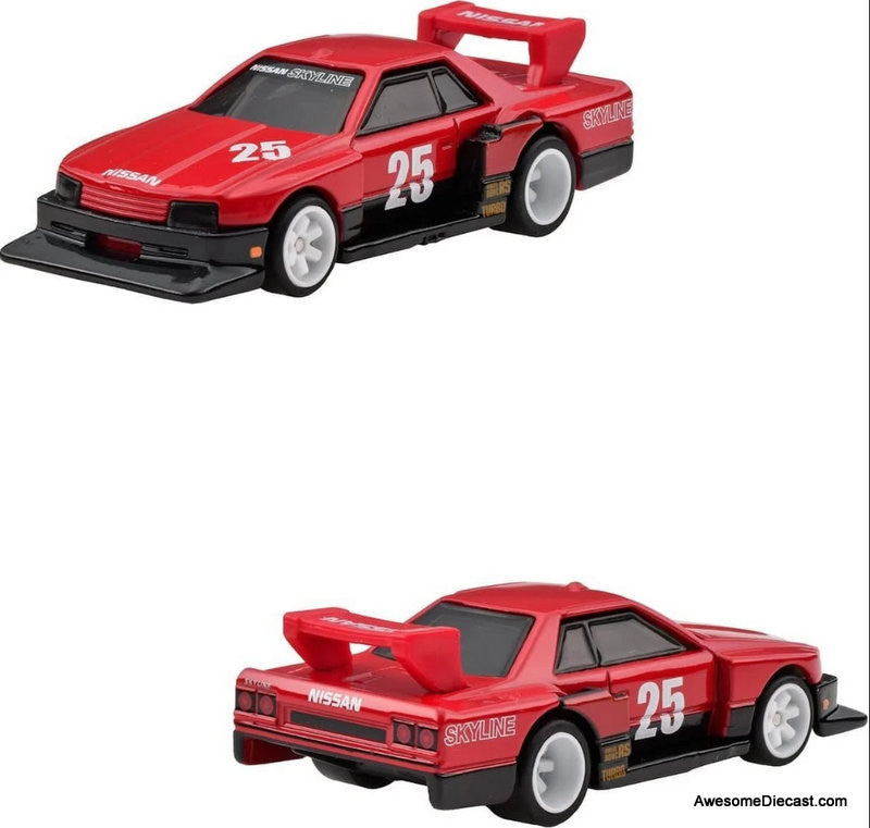 Hot Wheels Premium 2 Pack Nissan Skyline Silhouette & LB-ER34 Super Silhouette 1:64 Diecast Model Car by Hot Wheels