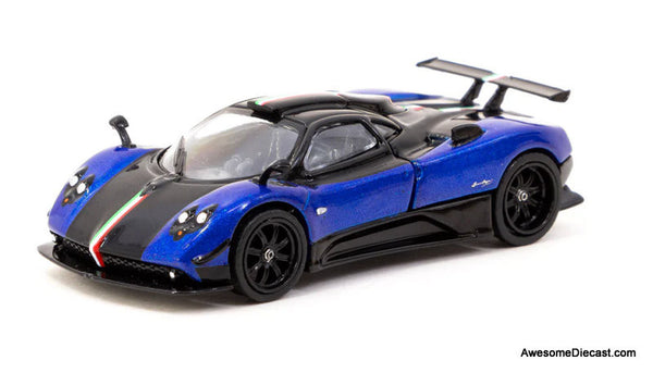Tarmac Works 1:64 Pagani Zonda Cinque, Blue Francia – Awesome