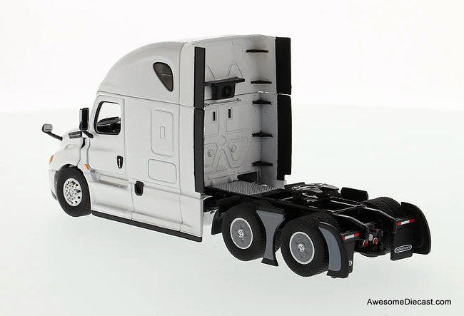 Freightliner New Cascadia Sleeper Tractor, Pearl White 1:50 Diecast Model Truck by Diecast Masters