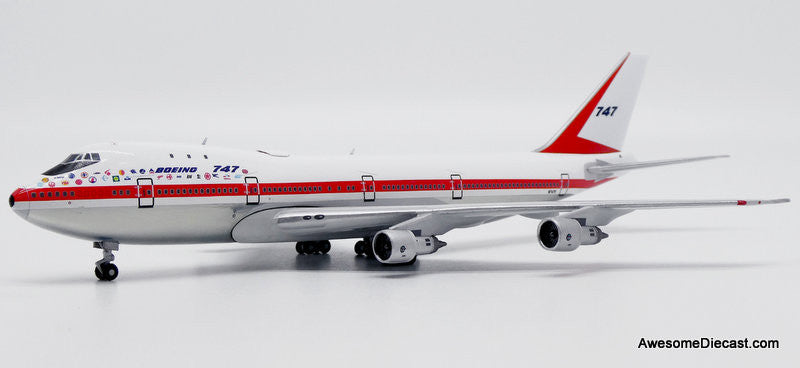 Boeing 747-100 House Color First Prototype "Museum Version" w/GSE Set (Reg# N7470)1:400 Diecast Model Plane by JC Wings