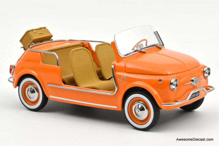 1965 Fiat 500 Jolly, Orange 1:18 Diecast Model Car by Norev