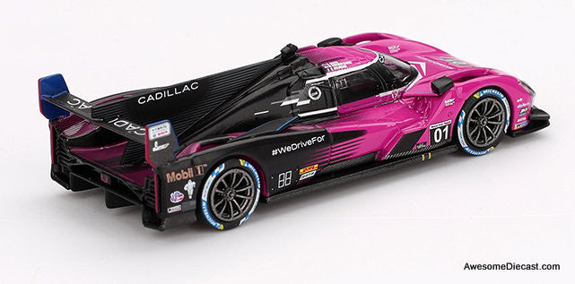Cadillac V-Series.R #01 Cadillac Racing 2024 IMSA Petit Le Mans 1:64 Diecast Model Car by Mini GT