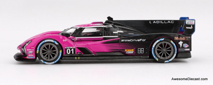 Cadillac V-Series.R #01 Cadillac Racing 2024 IMSA Petit Le Mans 1:64 Diecast Model Car by Mini GT