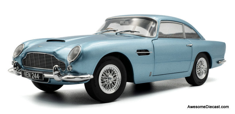 1964 Aston Martin DB5, Light Metallic Blue 1:18 Diecast Model Car by Solido