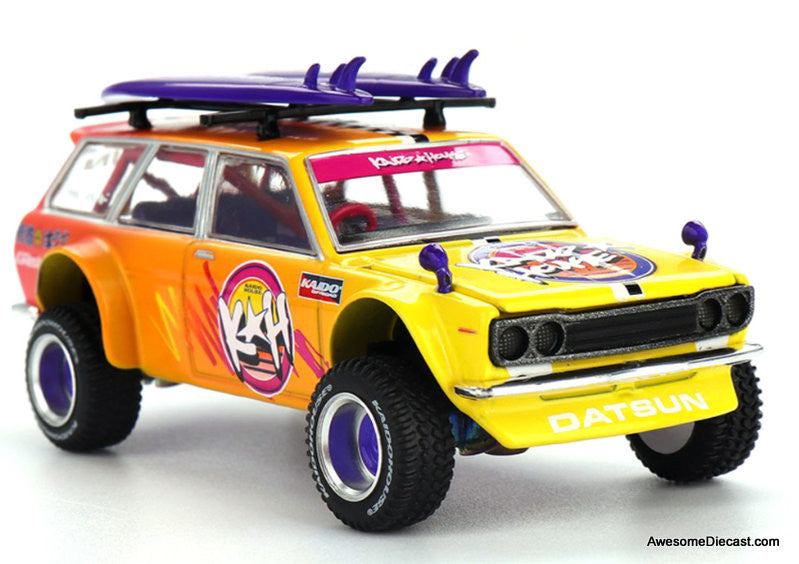 Datsun KAIDO 510 Wagon 4×4 Kaido ISLANDS V1 1:64 Diecast Model Car by Mini GT