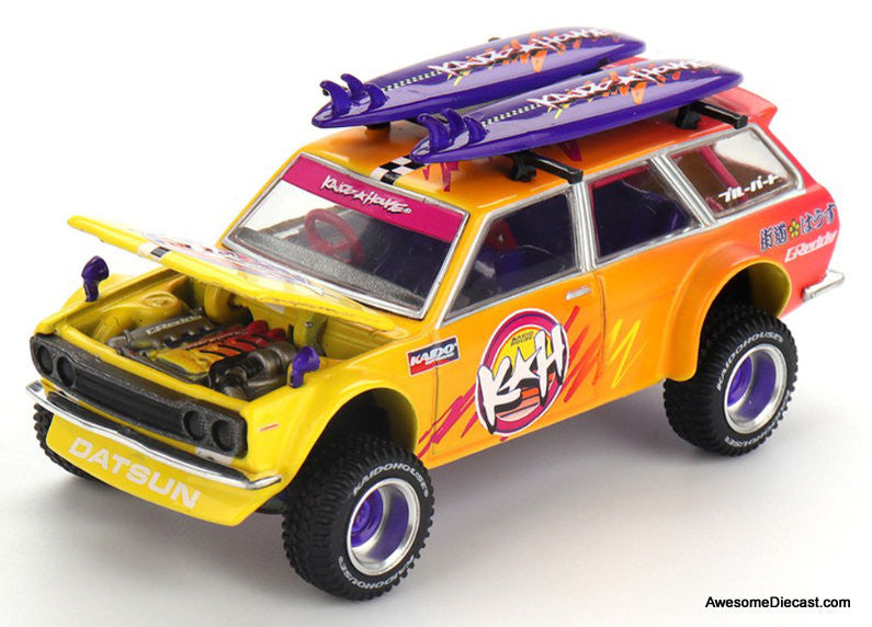 Datsun KAIDO 510 Wagon 4×4 Kaido ISLANDS V1 1:64 Diecast Model Car by Mini GT