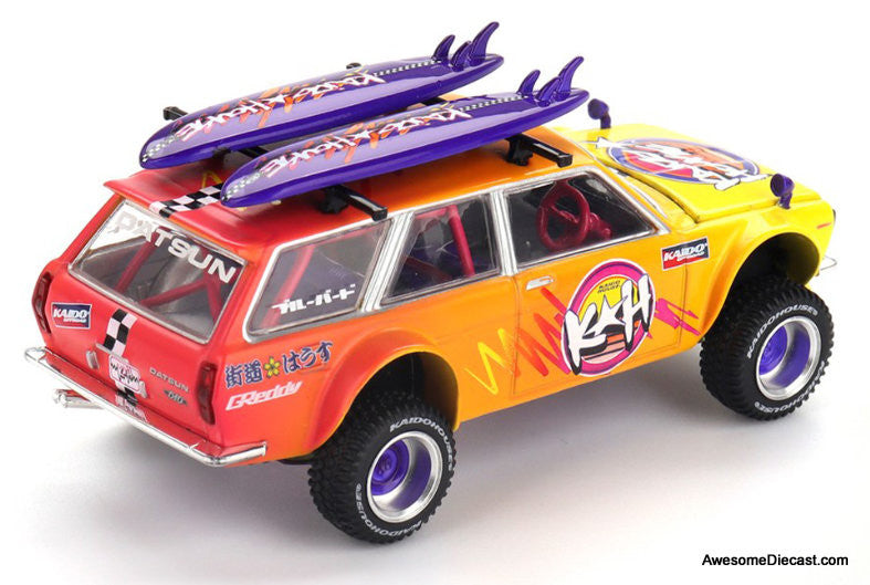 Datsun KAIDO 510 Wagon 4×4 Kaido ISLANDS V1 1:64 Diecast Model Car by Mini GT