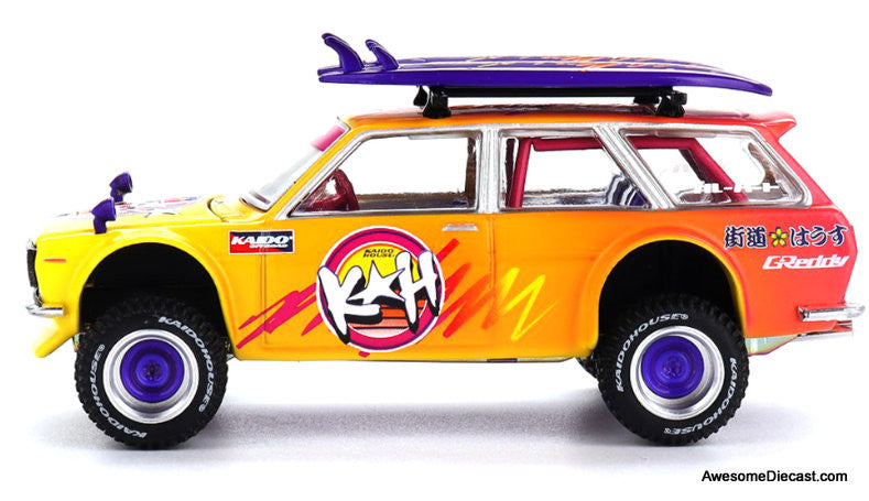 Datsun KAIDO 510 Wagon 4×4 Kaido ISLANDS V1 1:64 Diecast Model Car by Mini GT