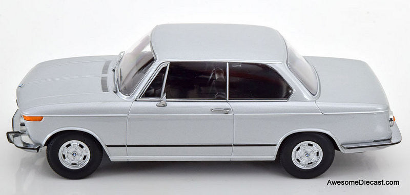KK Scale 1:18 1971 BMW 2002 Series 1, Metallic Silver