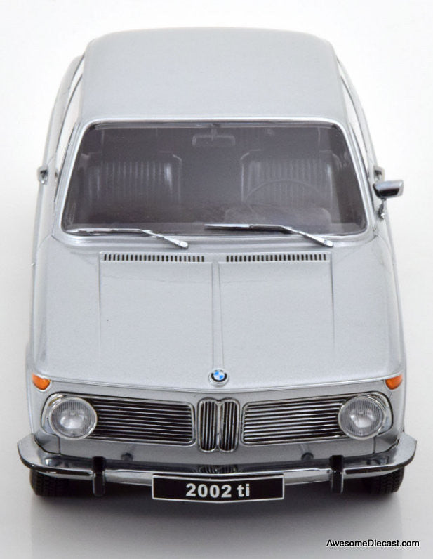 KK Scale 1:18 1971 BMW 2002 Series 1, Metallic Silver
