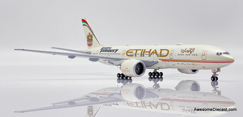 JC Wings 1:400 Boeing 777-200LR: Etihad Airways "Fast & Furious 7" (Reg #A6-LRE)