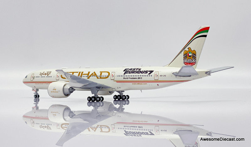 JC Wings 1:400 Boeing 777-200LR: Etihad Airways "Fast & Furious 7" (Reg #A6-LRE)