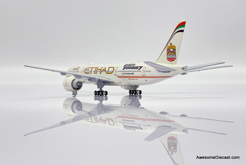 JC Wings 1:400 Boeing 777-200LR: Etihad Airways "Fast & Furious 7" (Reg #A6-LRE)