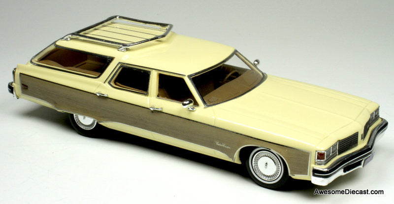 1976 Oldsmobile Custom Cruiser, Cream Gold 1:43 Resin Cast Model Car by Goldvarg Collection