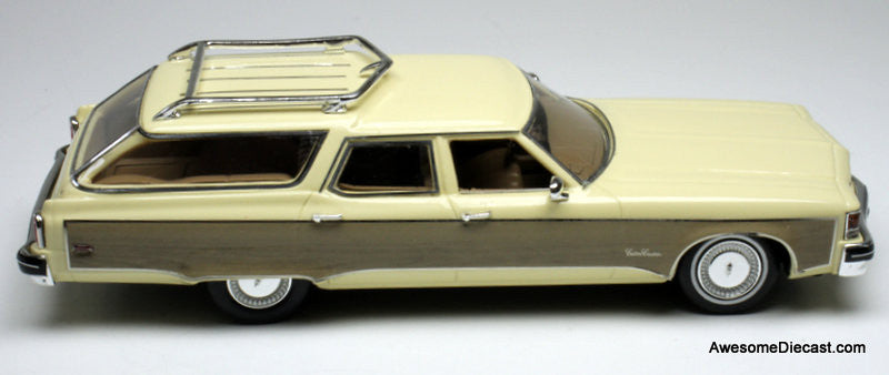 1976 Oldsmobile Custom Cruiser, Cream Gold 1:43 Resin Cast Model Car by Goldvarg Collection
