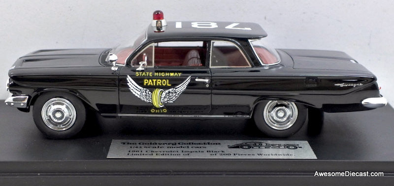 1961 Chevrolet Biscayne: Ohio Highway Patrol 1:43 Resin Cast Model Car by Goldvarg Collection