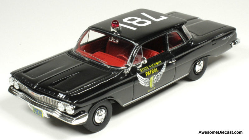 1961 Chevrolet Biscayne: Ohio Highway Patrol 1:43 Resin Cast Model Car by Goldvarg Collection