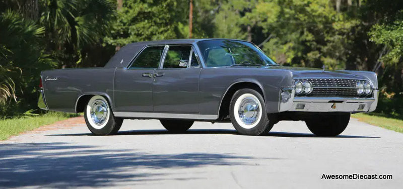 1962 Lincoln Continental, Oxford Grey 1:43 Resin cast Model Car by Goldvarg Collection