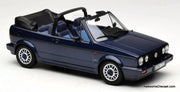 1991 Volkswagen Golf Cabriolet "Quartett" Inca Blue Metallic 1:18 Diecast Model Car by Norev