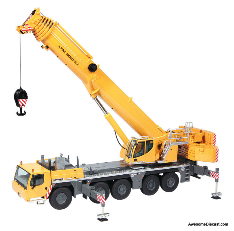 Liebherr LTM1250-5.1 Mobile Crane 1:50 Diecast Model Vehicle by NZG