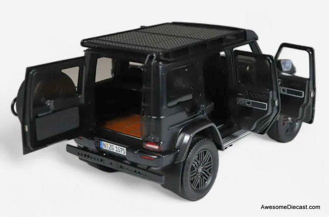 2023 Mercedes AMG G63 4x4, Night Black 1:18 Diecast Model Car by NZG