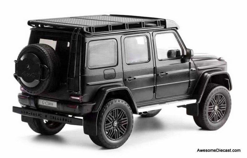 2023 Mercedes AMG G63 4x4, Night Black 1:18 Diecast Model Car by NZG