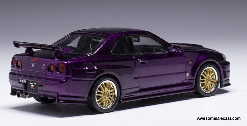 IXO 1:43 2002 Nissan Skyline GT-R (R34) Custom, Metallic Purple
