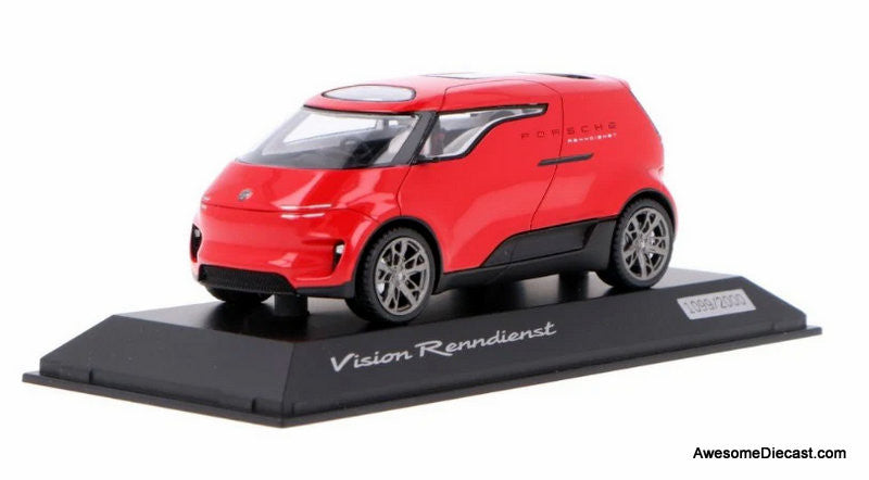 Porsche Vision Renndienst Concept, Red 1:43 Resin Cast Model by Spark