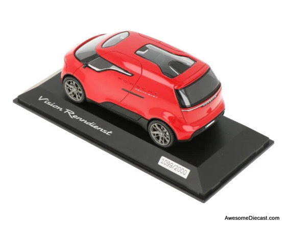Porsche Vision Renndienst Concept, Red 1:43 Resin Cast Model by Spark