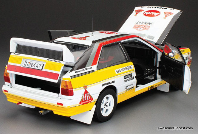 1984 Audi Quattro A2 WRC #1 1:18 Diecast Model Car by Sun Star