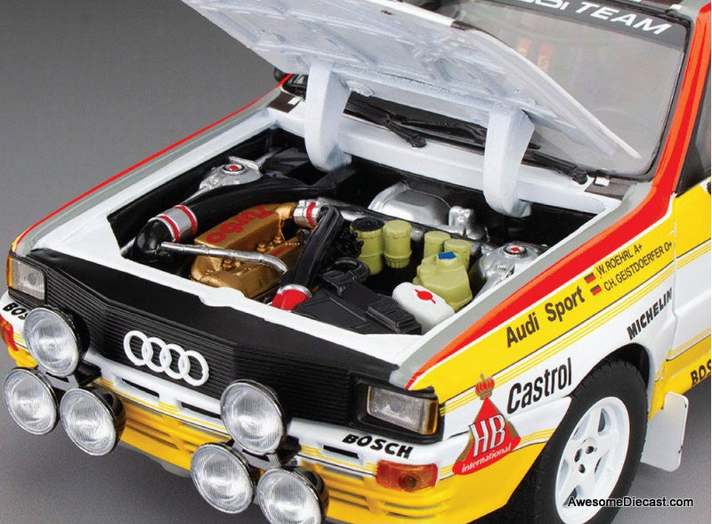 中古品 1/43 ミニチャンプス アウディ スポーツクワトロ ホワイト 1984