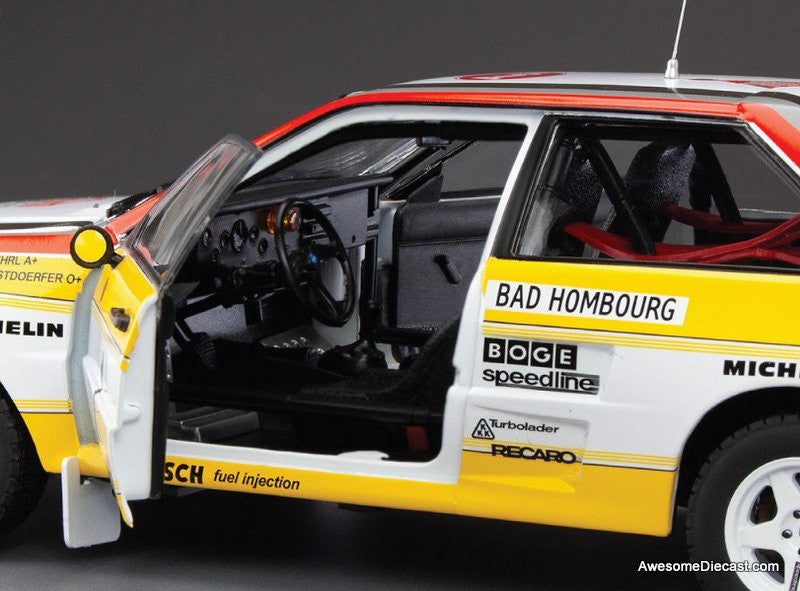 1984 Audi Quattro A2 WRC #1 1:18 Diecast Model Car by Sun Star