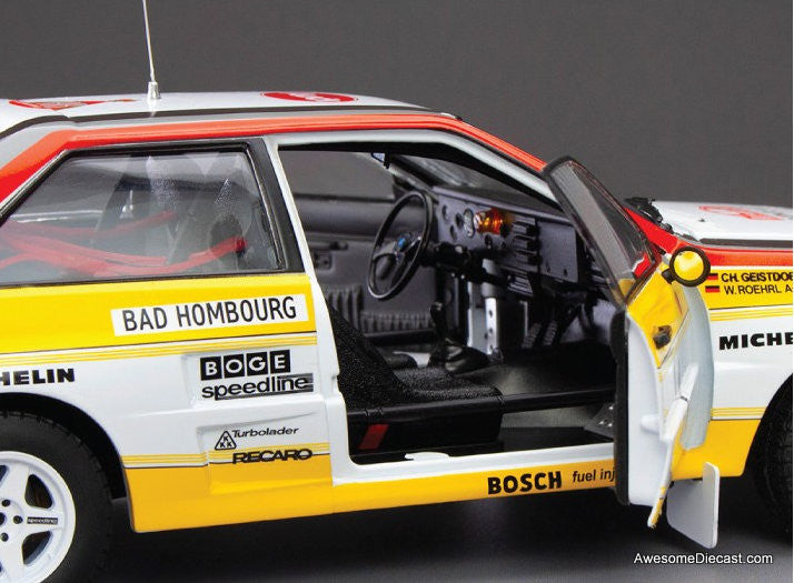 1984 Audi Quattro A2 WRC #1 1:18 Diecast Model Car by Sun Star