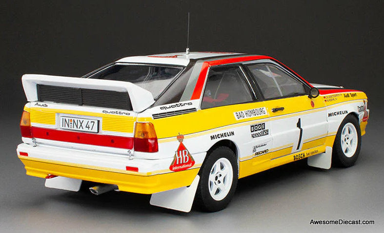 1984 Audi Quattro A2 WRC #1 1:18 Diecast Model Car by Sun Star