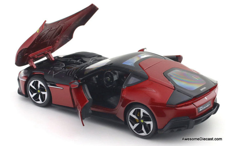 2024 Ferrari 12Cilindri, Rosso Imola Red 1:24 Diecast Model Car by Burago