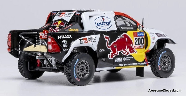 2023 Toyota GR DKR Hilux Evo T1+ #200: 2023 Dakar Rally 1:43 Diecast Model Truck by IXO