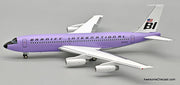 Boeing 720-027: Braniff International - Lavender Periwinkle Blue (Reg #N7076) 1:200 Diecast Model Plane by Inflight 200